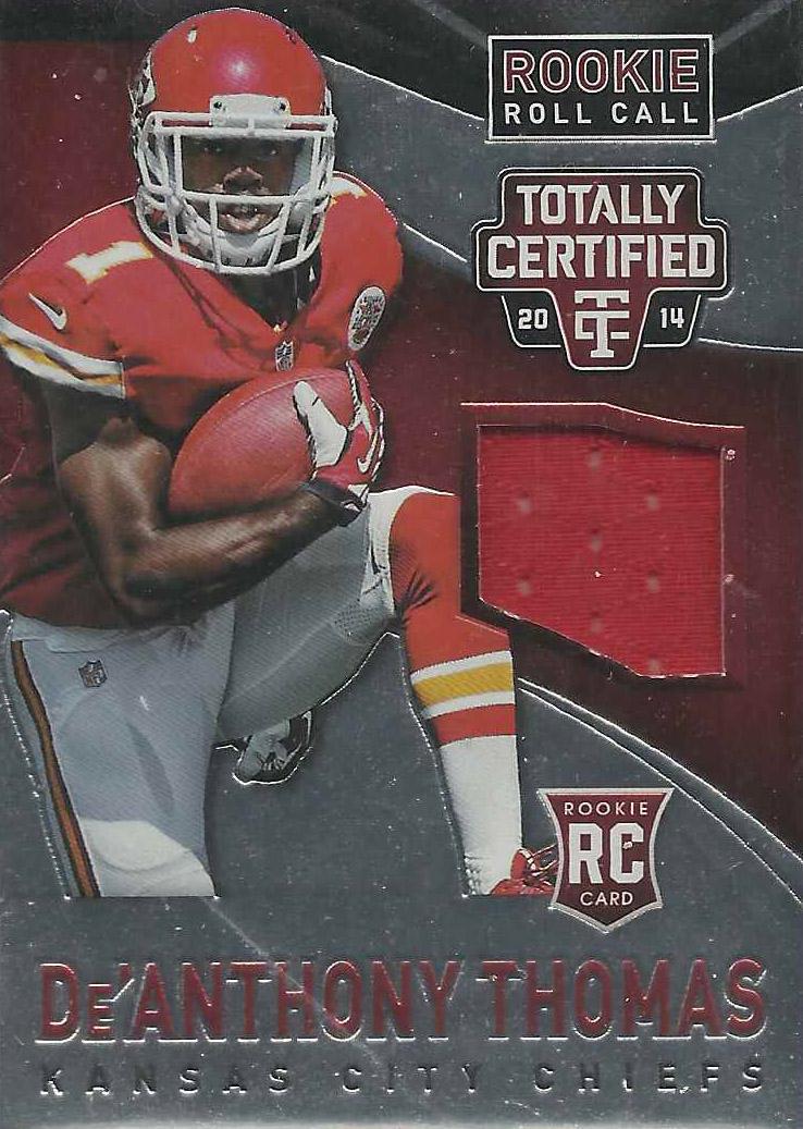 De'Anthony Thomas #RRC-DT Football Cards 2014 Panini Totally Certified Rookie Roll Call Jersey