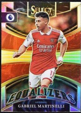 Gabriel Martinelli #23 Soccer Cards 2022 Panini Select Premier League Equalizers