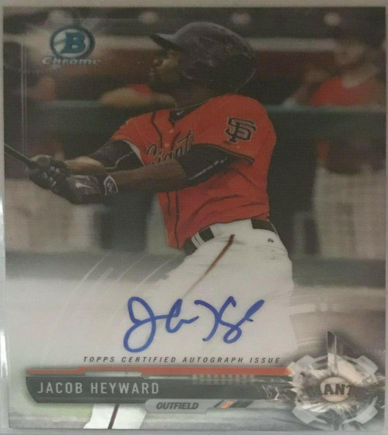 Jacob Heyward #CPA-JHE 2017 Bowman Prospect Autographs Baseball
