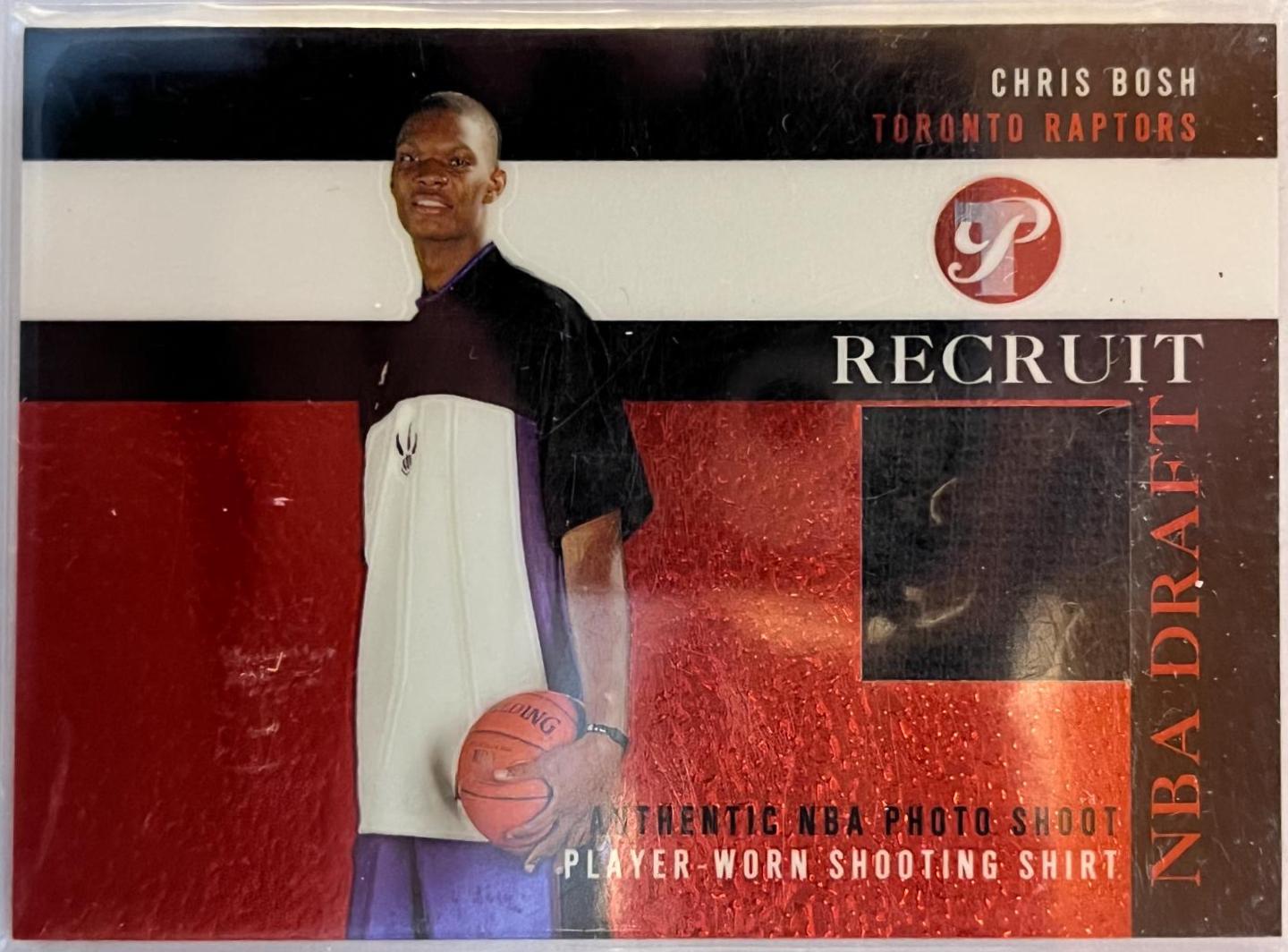 Chris Bosh #PR-CB Basketball Cards 2003 Topps Pristine Pristine Recruit