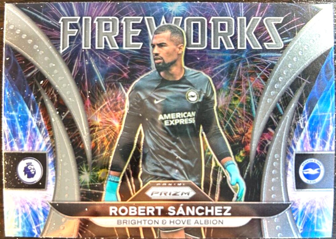 Robert Sanchez #9 2022 Panini Prizm Premier League Fireworks
