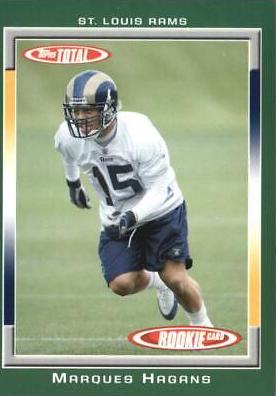 Marques Hagans #511 Football Cards 2006 Topps Total