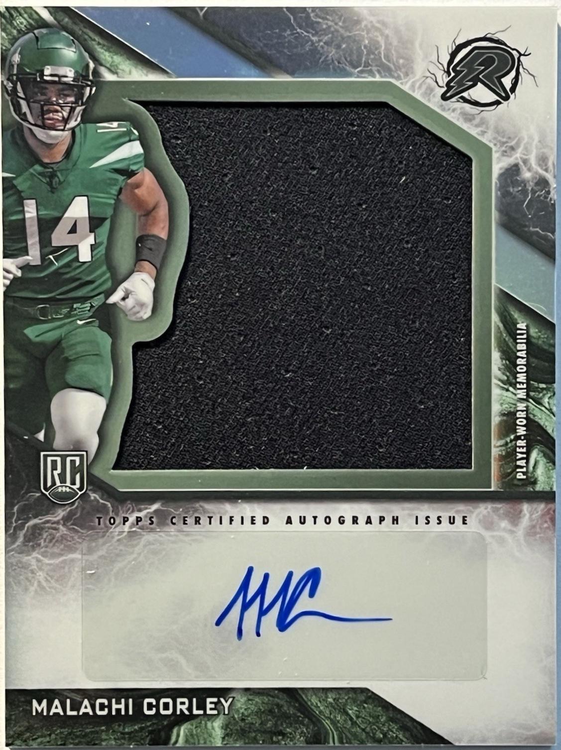 Malachi Corley #RPA-MC 2024 Topps Resurgence Rookie Patch Autograph Football