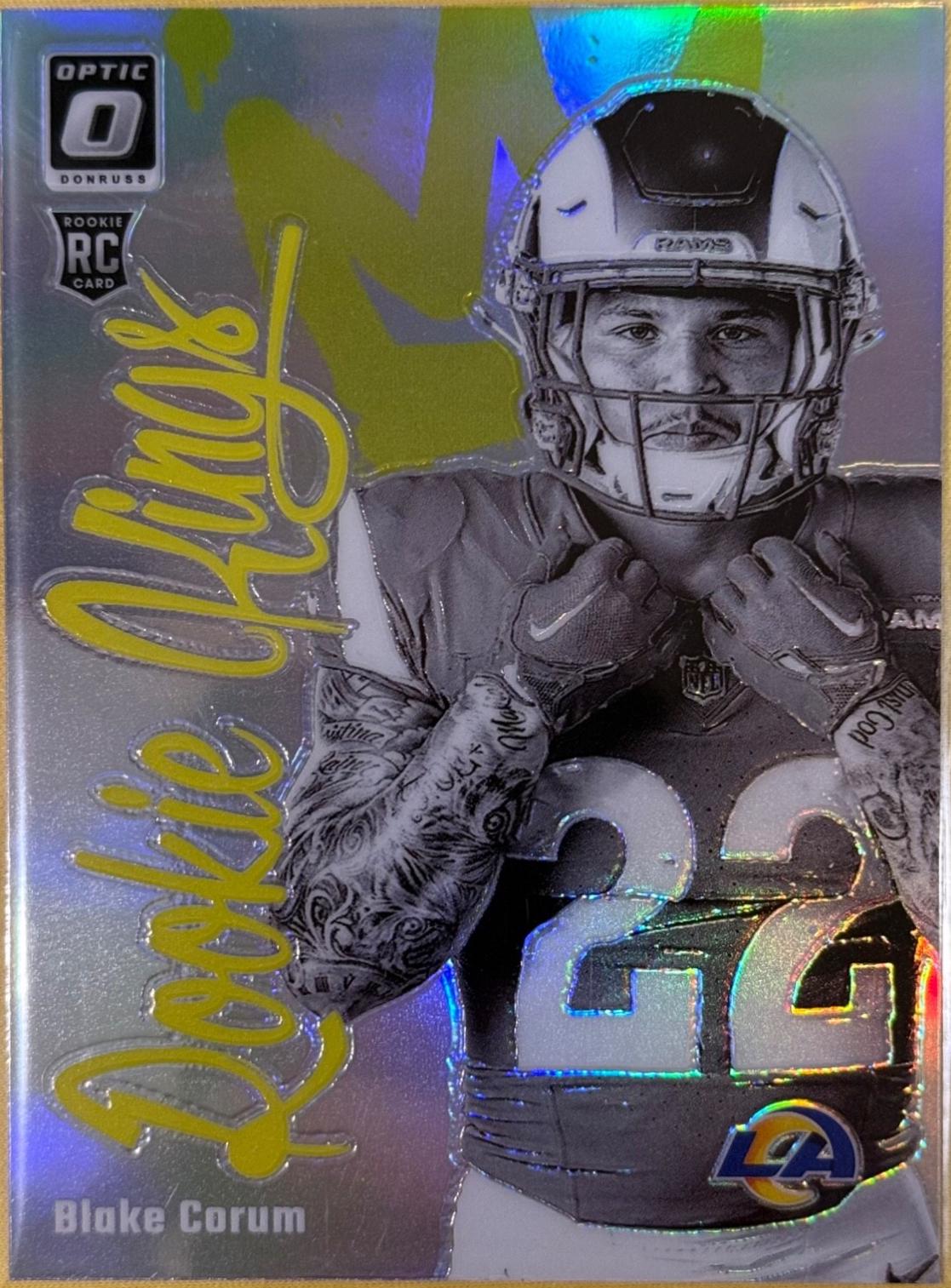 Blake Corum #9 Football Cards 2024 Panini Donruss Optic Rookie Kings