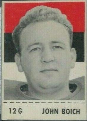 John Boich #12g Football Cards 1956 Shredded Wheat