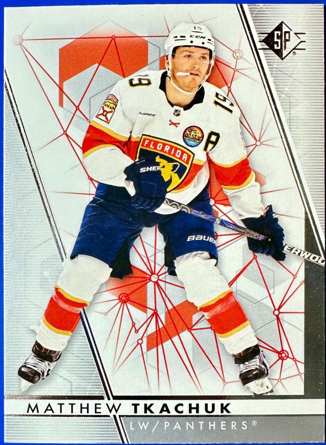 Matthew Tkachuk #19 Hockey Cards 2022 SP
