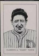 Dazzy Vance Baseball Cards 1950 Callahan Hall of Fame