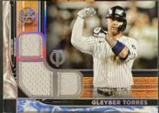 Gleyber Torres #TTR-GT Baseball Cards 2022 Topps Tribute Triple Relics