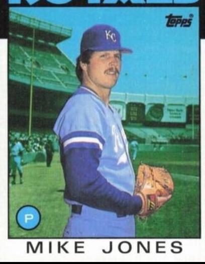 Mike Jones #514 Baseball Cards 1986 Topps