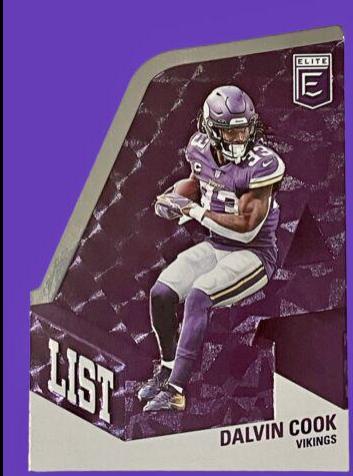 Dalvin Cook #AL-21 Football Cards 2022 Panini Donruss Elite A List