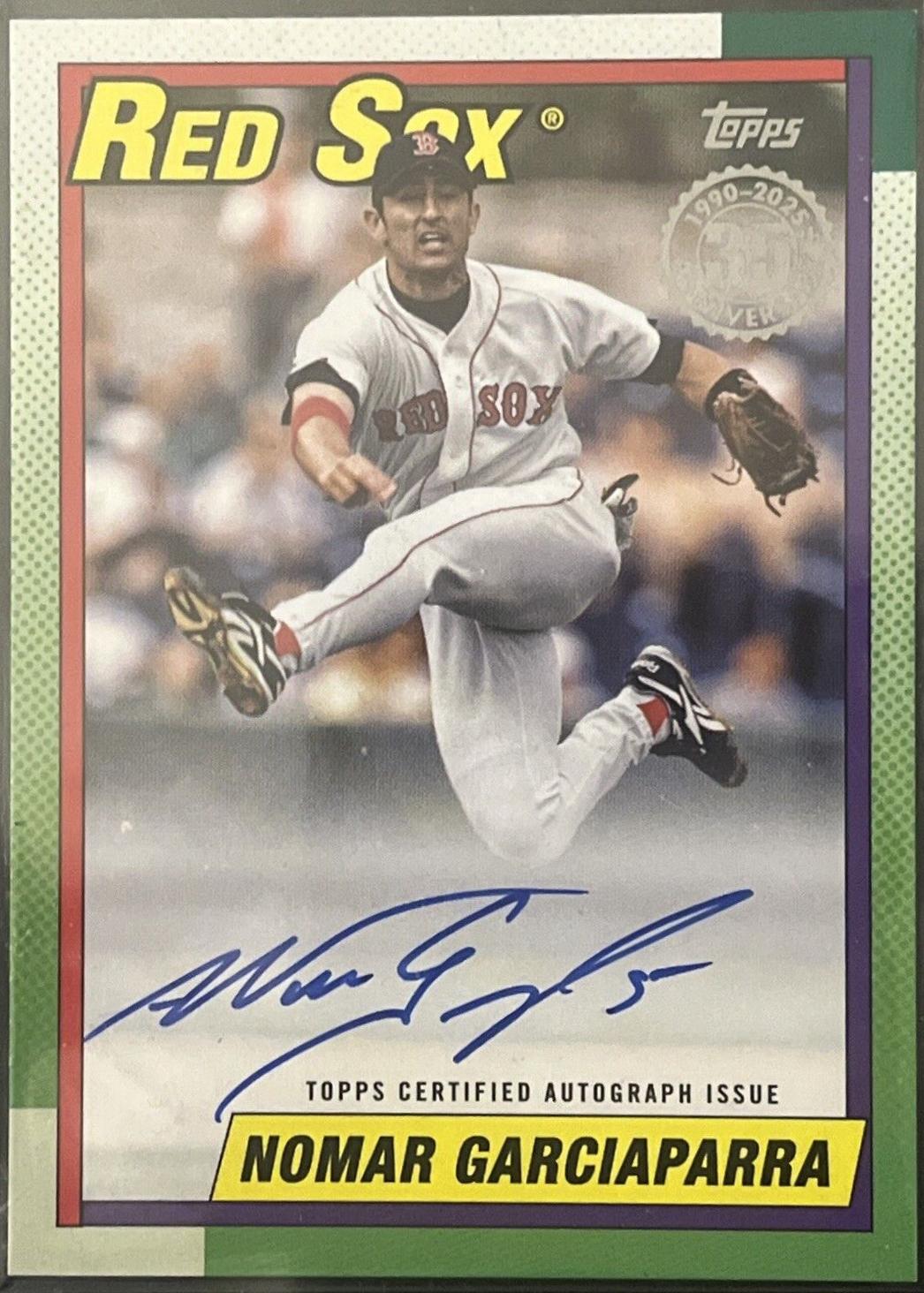 Nomar Garciaparra #90A-NG Baseball Cards 2025 Topps 1990 Autograph