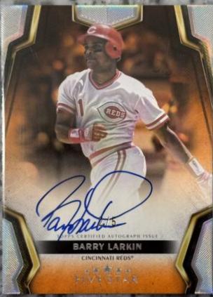 Barry Larkin  [Orange] #FSA-BLA Baseball Cards 2024 Topps Five Star Autograph