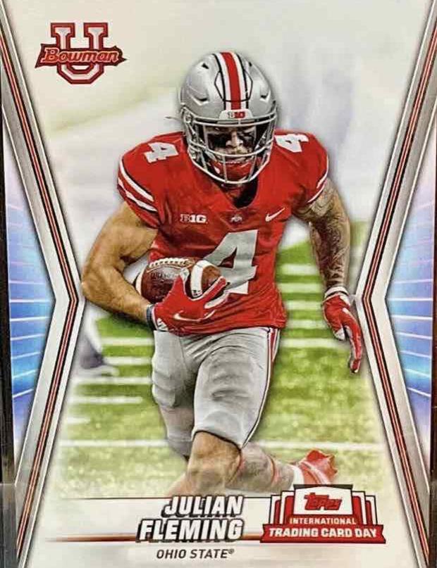 Julian Fleming #NTCD-BF18 Football Cards 2023 Topps International Trading Card Day