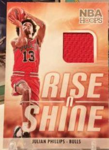 Julian Phillips #RS-PHIL Basketball Cards 2023 Panini Hoops Rise N Shine Memorabilia