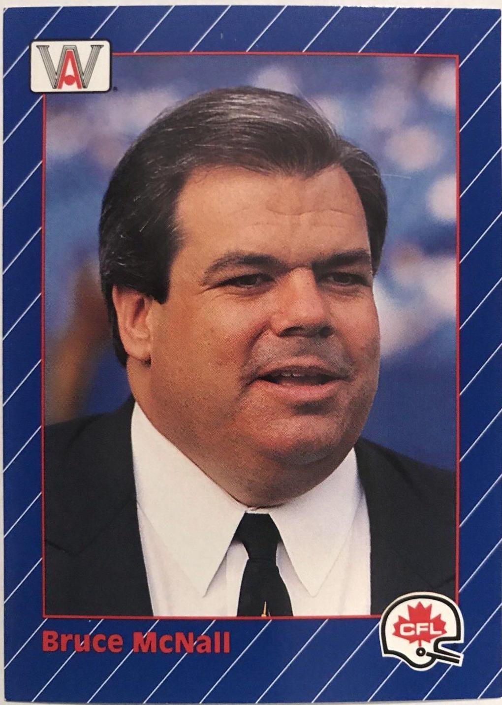 Bruce McNall #2 Football Cards 1991 All World CFL