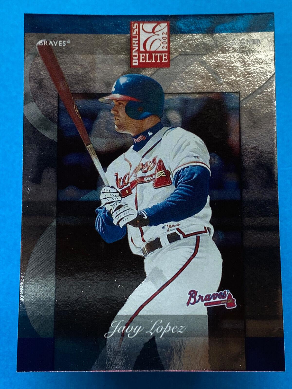 Javy Lopez #37 Baseball Cards 2002 Donruss Elite
