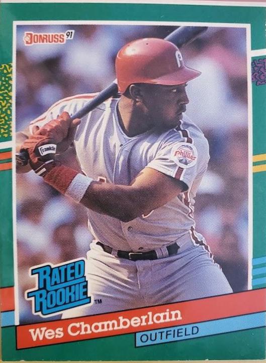 Wes Chamberlain #423 Baseball Cards 1991 Donruss