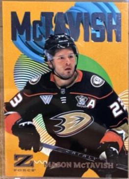 Mason McTavish #20 Hockey Cards 2023 SkyBox Metal Universe Z-Force