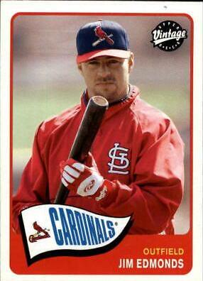 Jim Edmonds #47 Baseball Cards 2003 Upper Deck Vintage