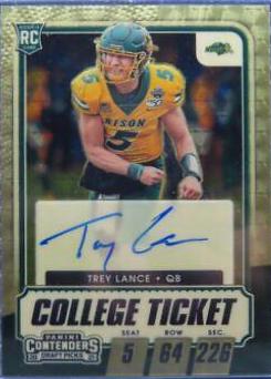 Trey Lance #103C 2021 Panini Contenders Draft Picks Football