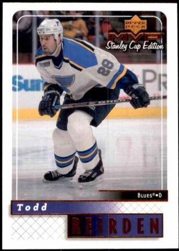Todd Reirden #165 Hockey Cards 1999 Upper Deck MVP Stanley Cup Edition
