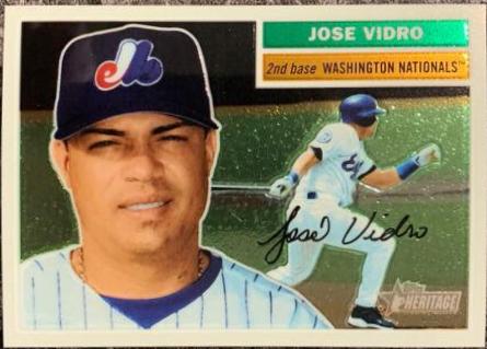 Jose Vidro #17 Baseball Cards 2005 Topps Heritage Chrome