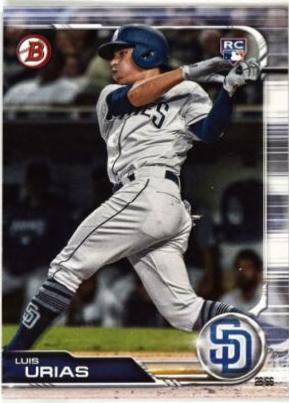 Luis Urias #25 Baseball Cards 2019 Bowman