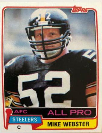 Mike Webster #10 Football Cards 1981 Topps
