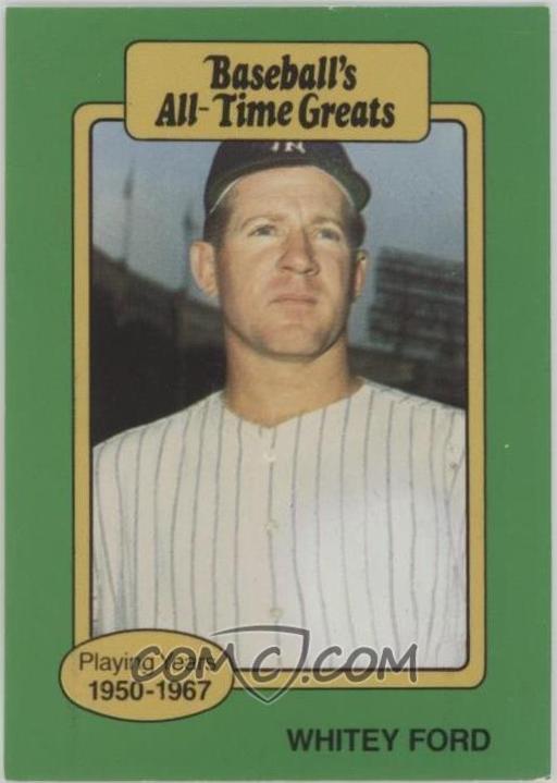 Whitey Ford Baseball Cards 1987 Hygrade All Time Greats