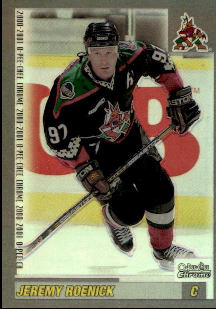 Jeremy Roenick #10 2000-01 O-Pee-Chee Hockey