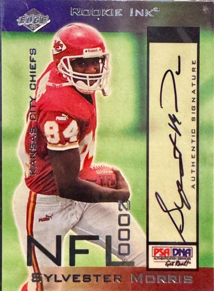 Sylvester Morris #SM Football Cards 2000 Collector's Edge T3 Rookie Ink