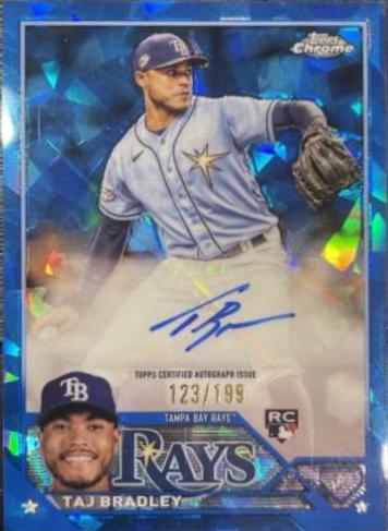 Taj Bradley #USA-TBR 2023 Topps Chrome Update Sapphire Autographs Baseball