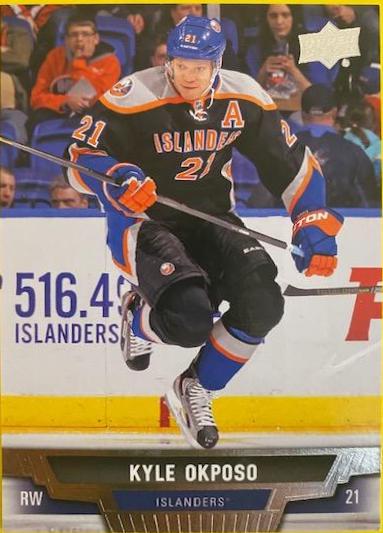 Kyle Okposo #22 Hockey Cards 2013 Upper Deck