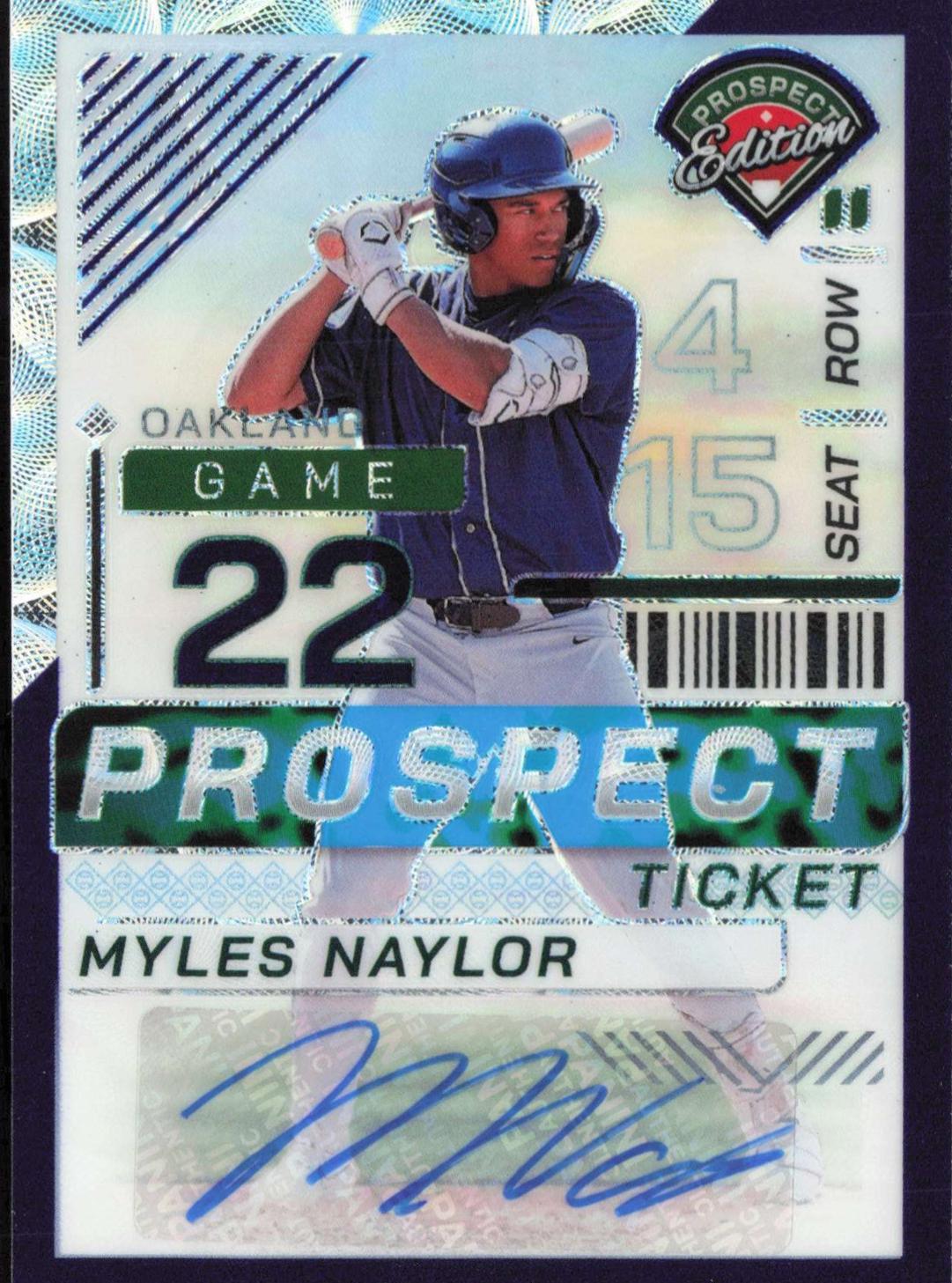 Myles Naylor [Purple Scope Holo Ticket Signature] #99