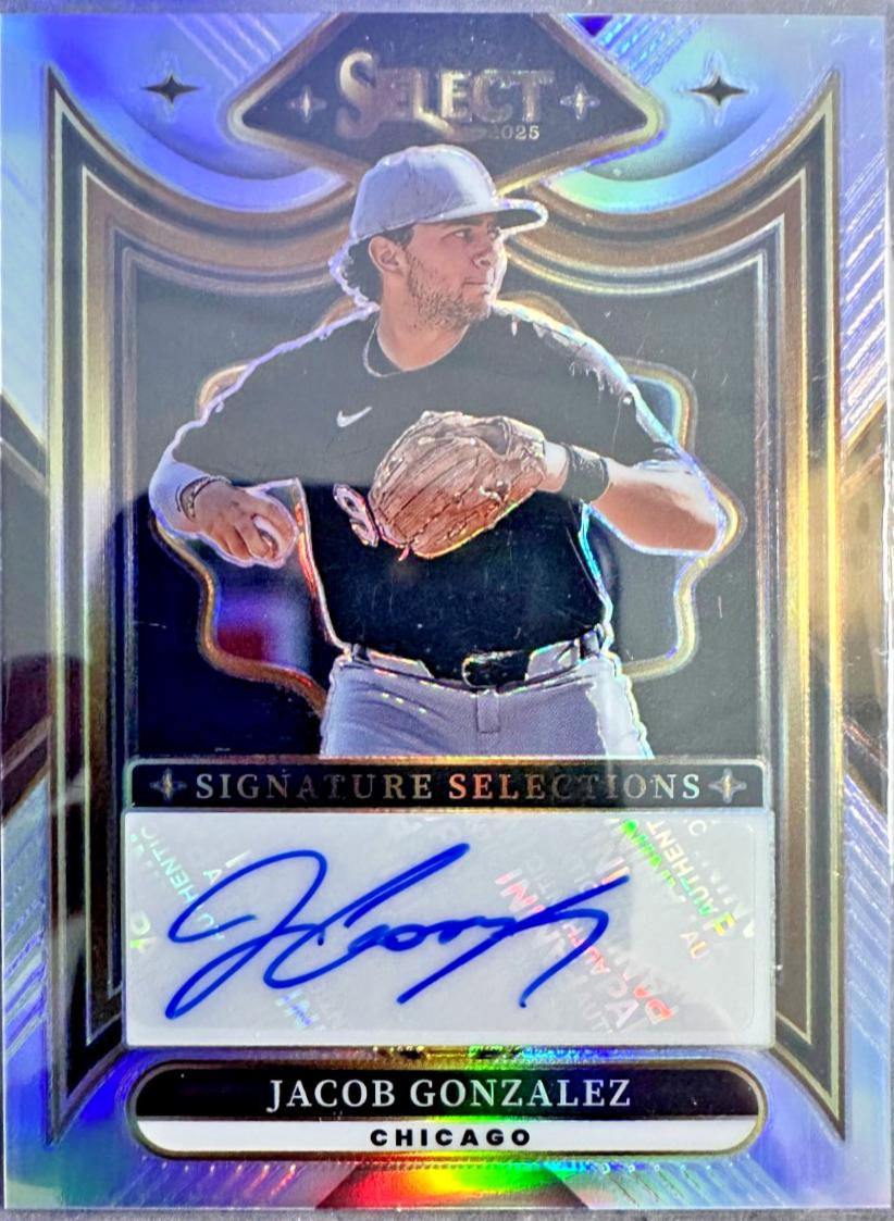 Jacob Gonzalez #SS-JG 2025 Panini Select Signature Selections Baseball
