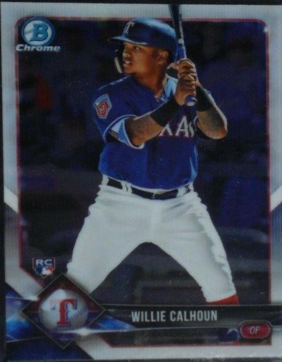 Willie Calhoun #51 Baseball Cards 2018 Bowman Chrome