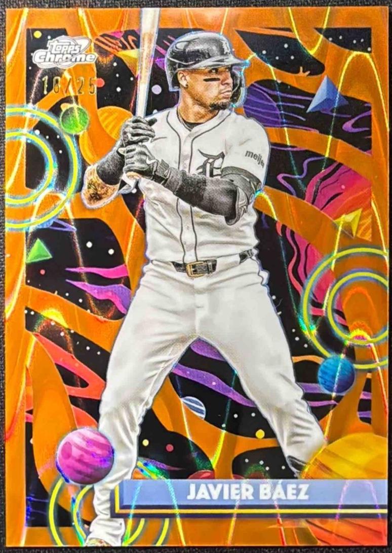 Javier Baez [Orange Galactic Refractor] #125