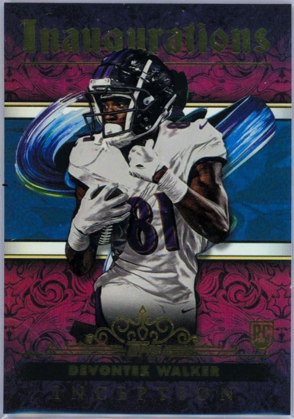 Devontez Walker #I-24 Football Cards 2024 Topps Inception Inaugurations