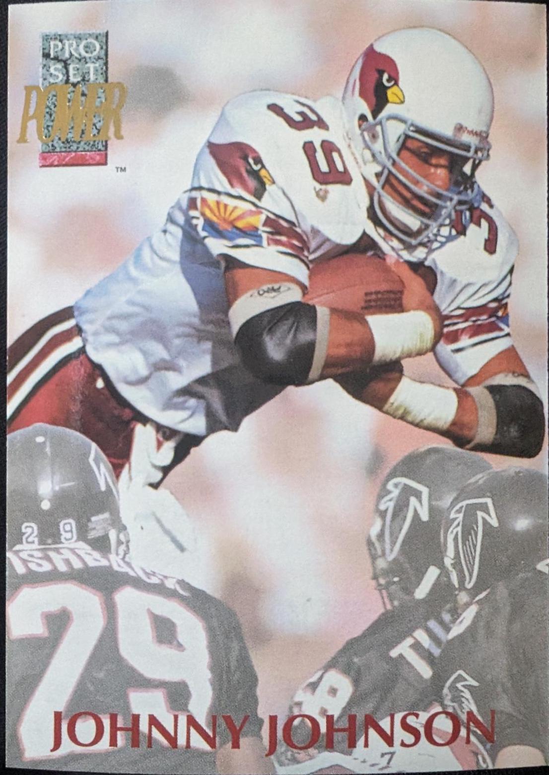 Johnny Johnson #39 Football Cards 1992 Pro Set Power