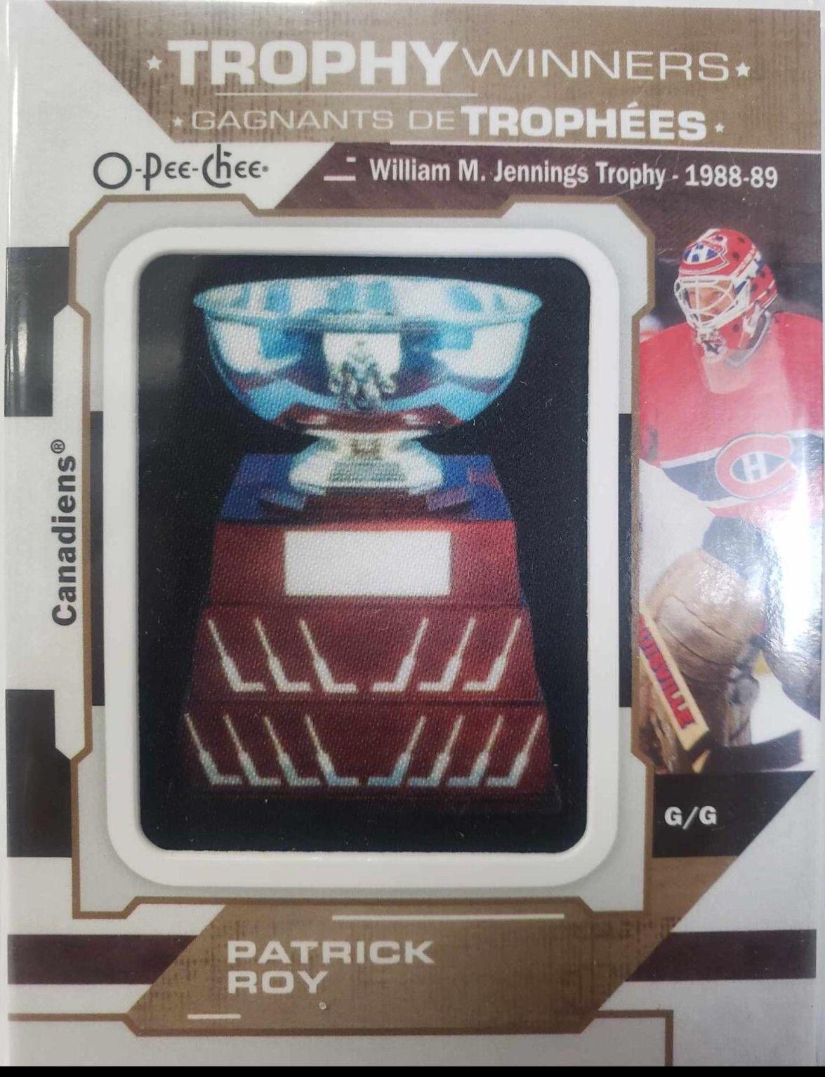 Patrick Roy #P-21 Hockey Cards 2022 O Pee Chee Patches