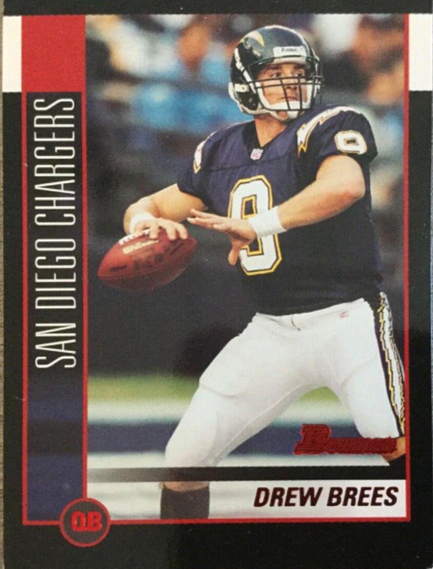 Drew Brees #2 Football Cards 2002 Bowman