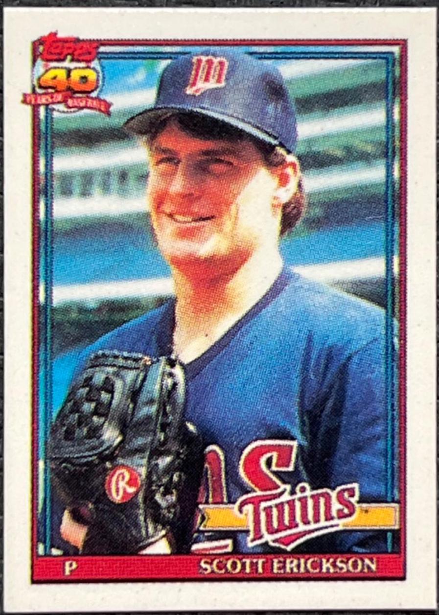 Scott Erickson #234 Baseball Cards 1991 Topps Micro