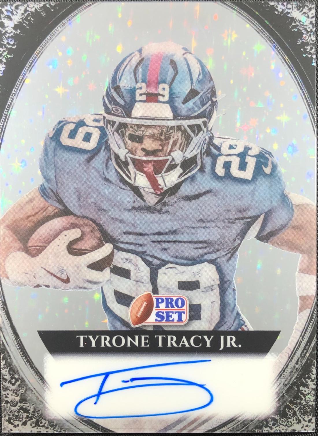 Tyrone Tracy Jr. #P-TTJ 2025 Leaf Pro Set Metal Portrait Autograph Football