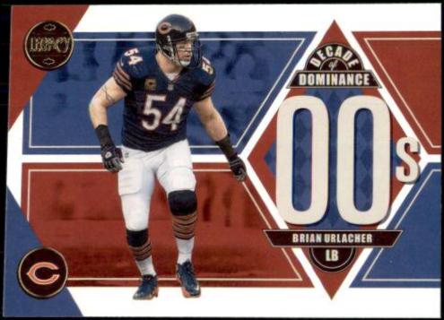 Brian Urlacher #DD-11 Football Cards 2022 Panini Legacy Decade of Dominance