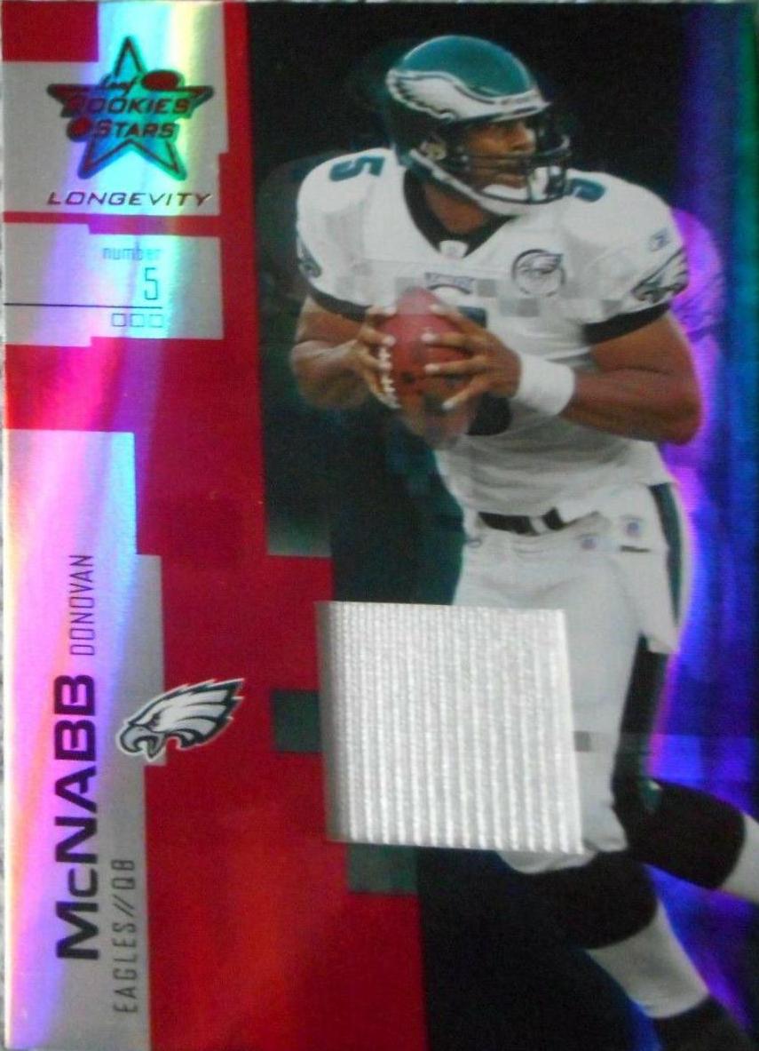 Donovan McNabb #8 Football Cards 2007 Leaf Rookies & Stars Longevity