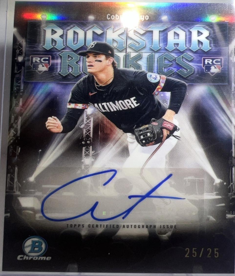 Coby Mayo #RRA-CM Baseball Cards 2025 Bowman Rockstar Rookie Autograph