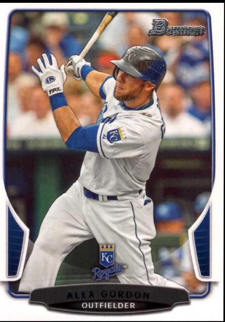 Alex Gordon #191 2013 Bowman Baseball