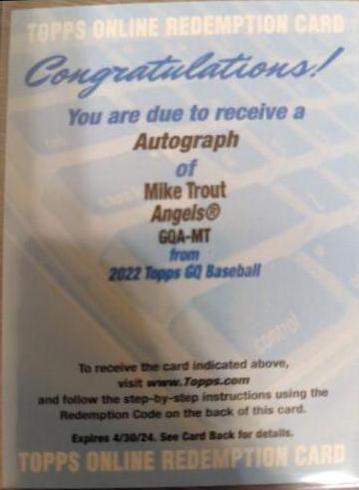 Mike Trout #GQA-MT