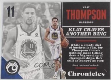 Klay Thompson #20 Basketball Cards 2017 Panini Chronicles
