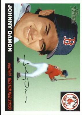 Johnny Damon #59 Baseball Cards 2004 Topps Heritage